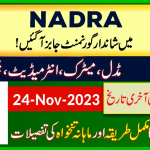 NADRA Jobs 2023 Online Apply Form | Nadra.gov.pk